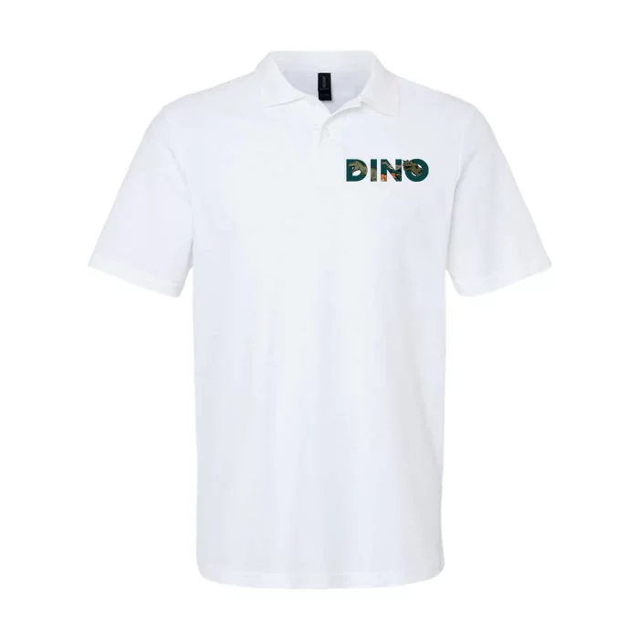 Dino Word Logo Softstyle Adult Sport Polo