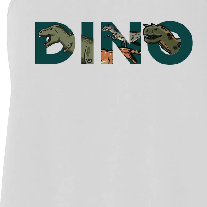 Dino Word Logo Women's Racerback Tank