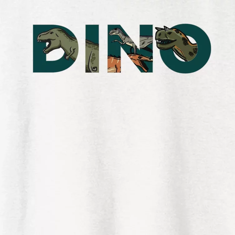 Dino Word Logo Women's Crop Top Tee