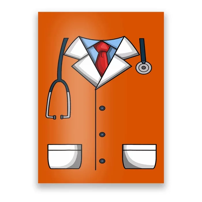 Doctor White Lab Coat Medical Dr. Dress Up Poster