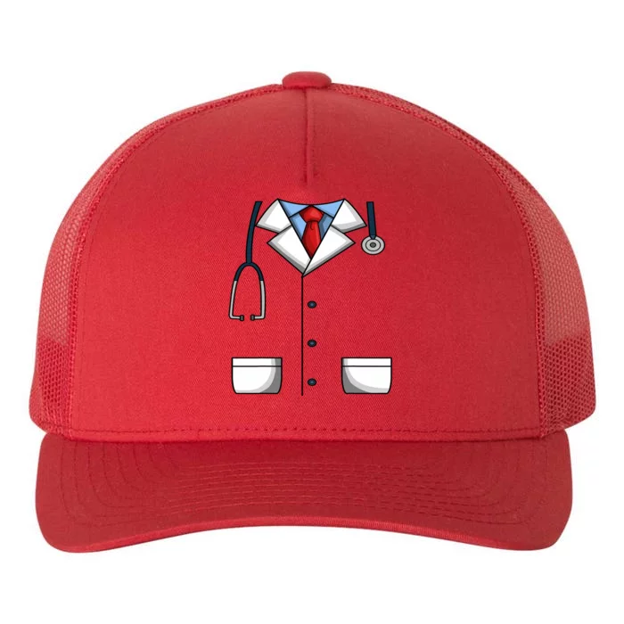 Doctor White Lab Coat Medical Dr. Dress Up Yupoong Adult 5-Panel Trucker Hat