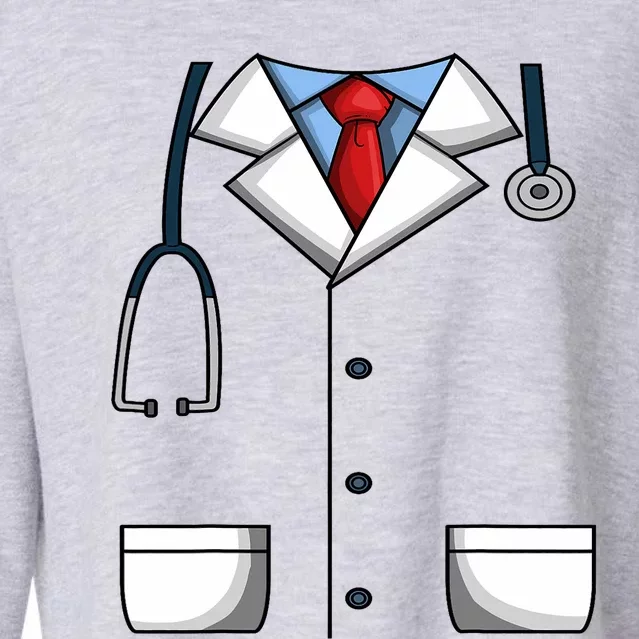 Doctor White Lab Coat Medical Dr. Dress Up Cropped Pullover Crew