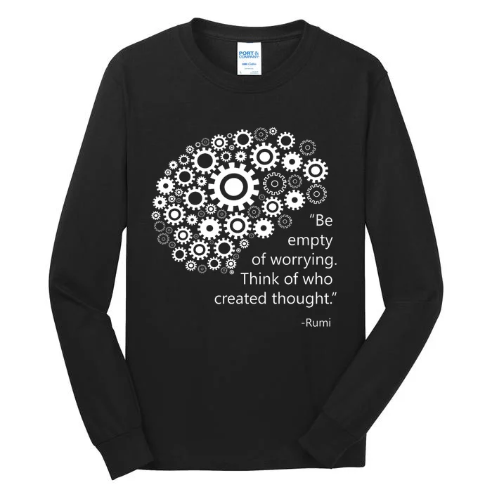 DonT Worry Mind Quote By Rumi Tall Long Sleeve T-Shirt