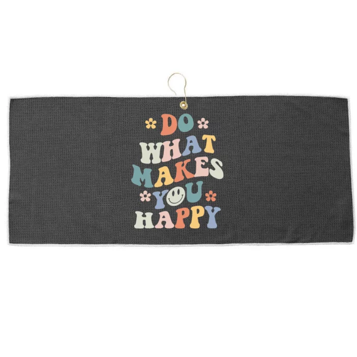 Do What Makes You Happy Large Microfiber Waffle Golf Towel