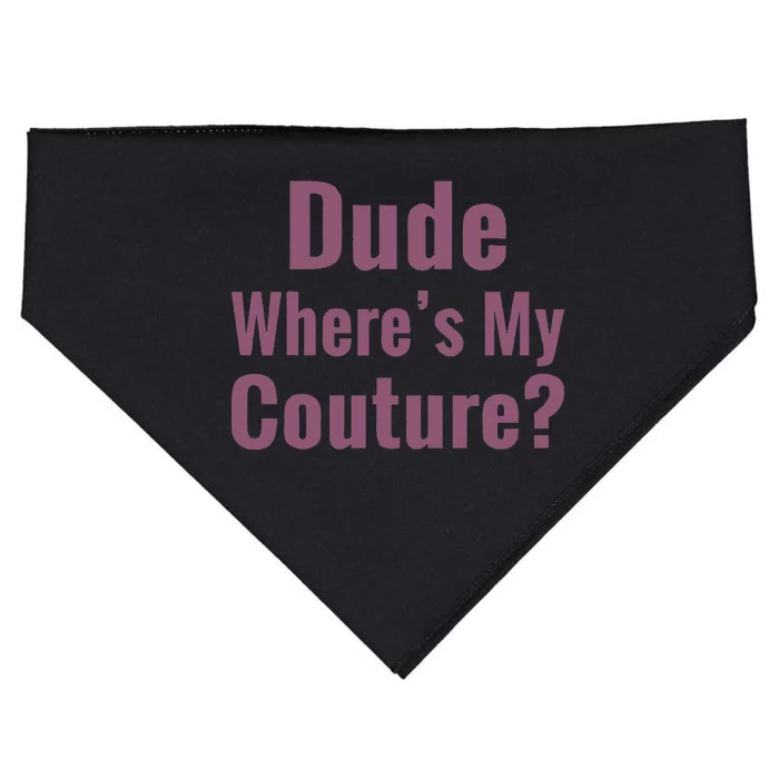 Dude WhereS My Couture USA-Made Doggie Bandana