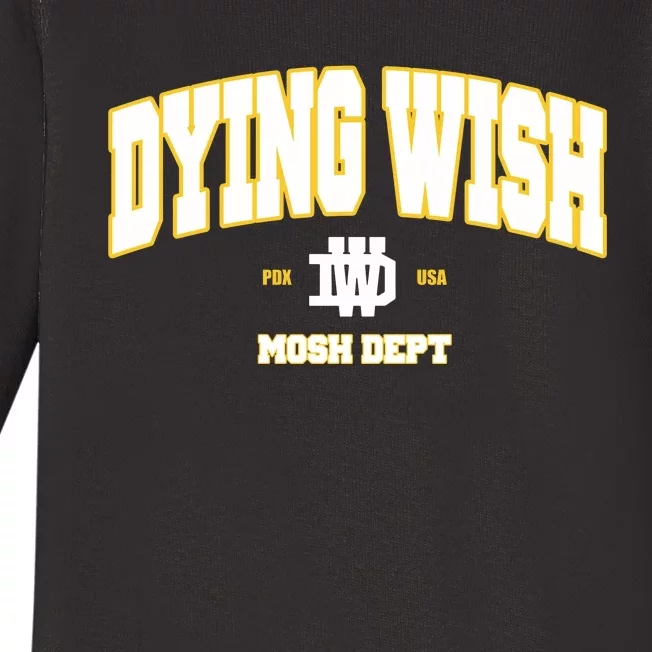 Dying Wish Mosh Dept Baby Long Sleeve Bodysuit