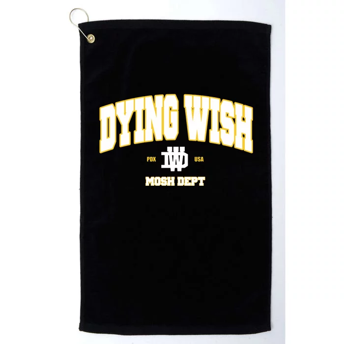 Dying Wish Mosh Dept Platinum Collection Golf Towel