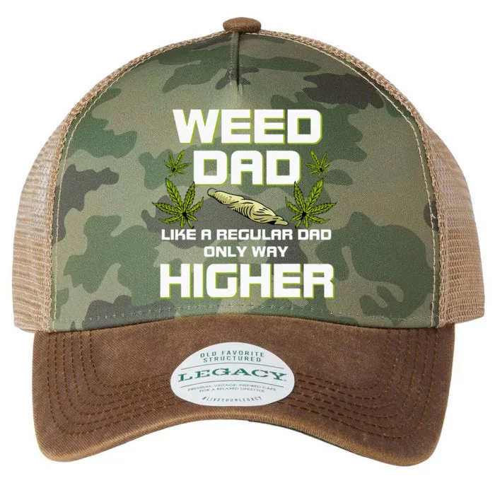 Dad Weed Marijuana Funny 420 Cannabis Gift Fathers Day Legacy Tie Dye Trucker Hat