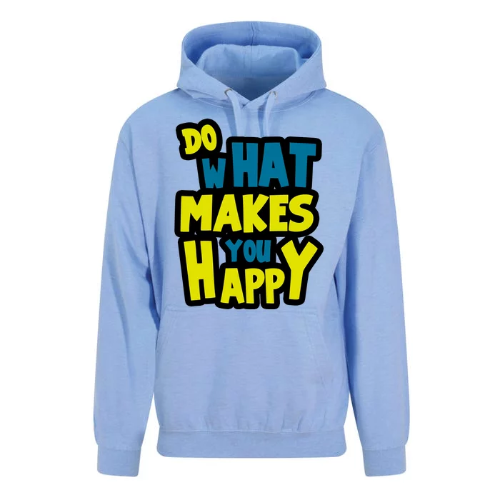 Do What Makes You Happy Postive Quote Unisex Surf Hoodie