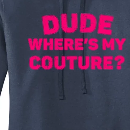 Dude WhereS My Couture Funny Saying Purple Dude Costume Women's Pullover Hoodie