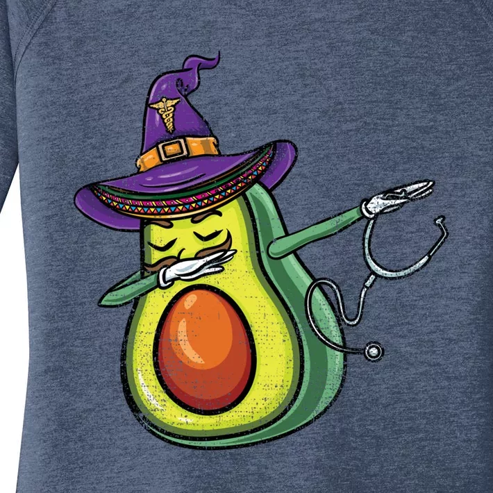 Dabbing Witch Mexican Avocado Nurse Vintage Gift Women's Perfect Tri Tunic Long Sleeve Shirt