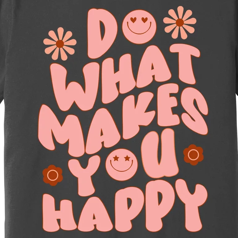 Do What Makes You Happy Hippie Retro Smile Premium T-Shirt