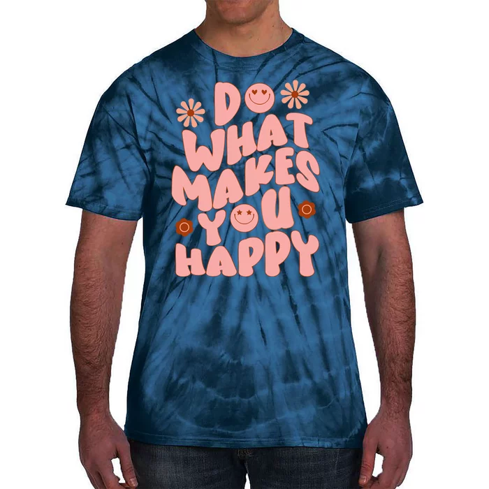 Do What Makes You Happy Hippie Retro Smile Tie-Dye T-Shirt