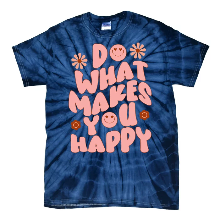 Do What Makes You Happy Hippie Retro Smile Tie-Dye T-Shirt