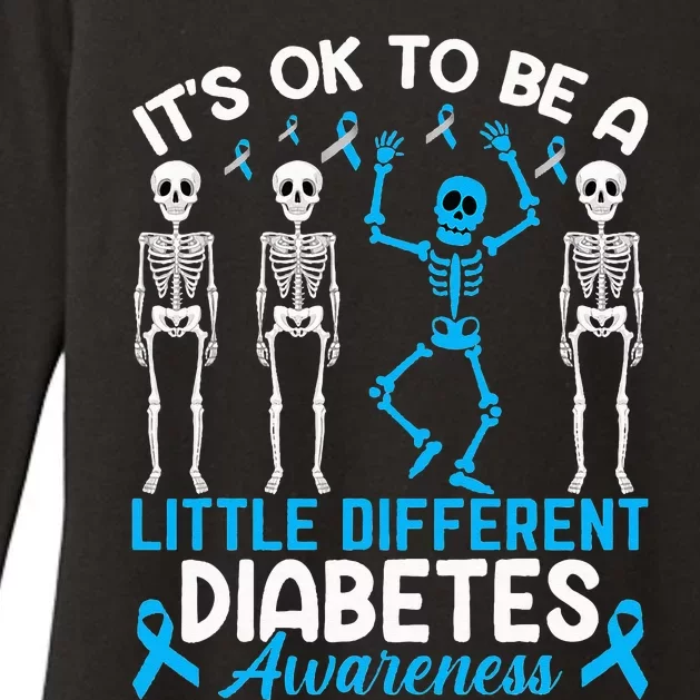 Diabetes Warrior Mom awareness It's Ok To Be Different Womens CVC Long Sleeve Shirt