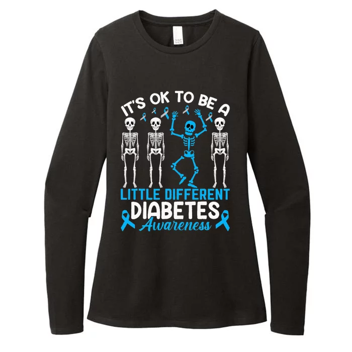 Diabetes Warrior Mom awareness It's Ok To Be Different Womens CVC Long Sleeve Shirt