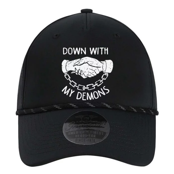 Down With My Demons Deal Handshake Aesthetic Goth Performance The Dyno Cap