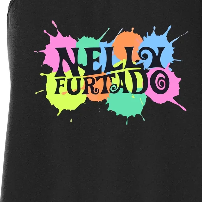 D.Rake Wearing Nelly Furtado Women's Racerback Tank