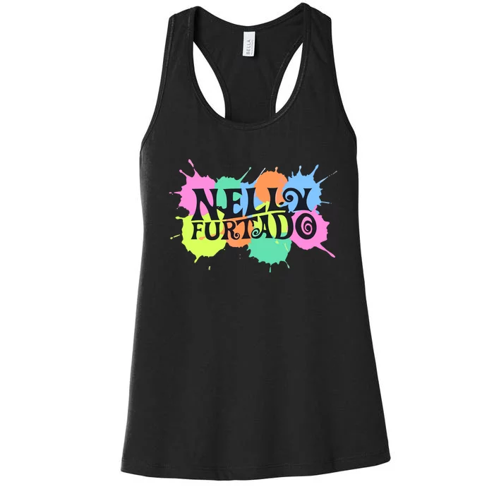 D.Rake Wearing Nelly Furtado Women's Racerback Tank