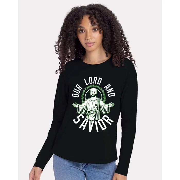 Derrick White Our Lord And Savior Womens Cotton Relaxed Long Sleeve T-Shirt