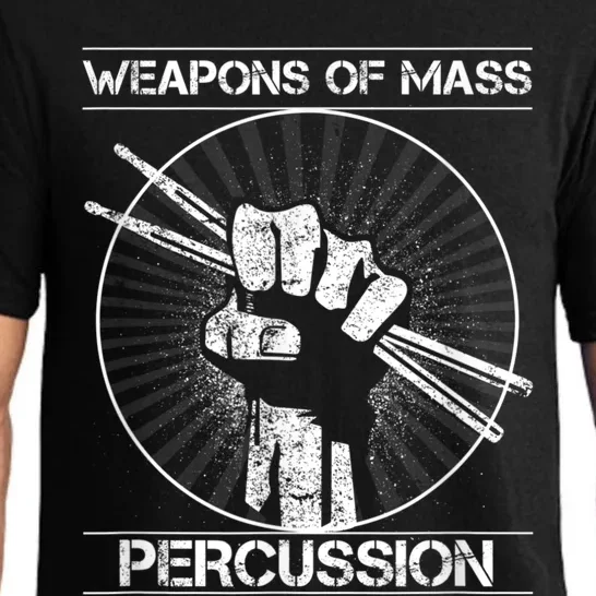 Drummers Weapons Of Mass Percussion Funny Drum Stick Pajama Set