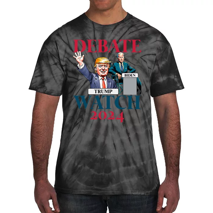 Debate Watch Party 2024 Trump Biden President Tie-Dye T-Shirt