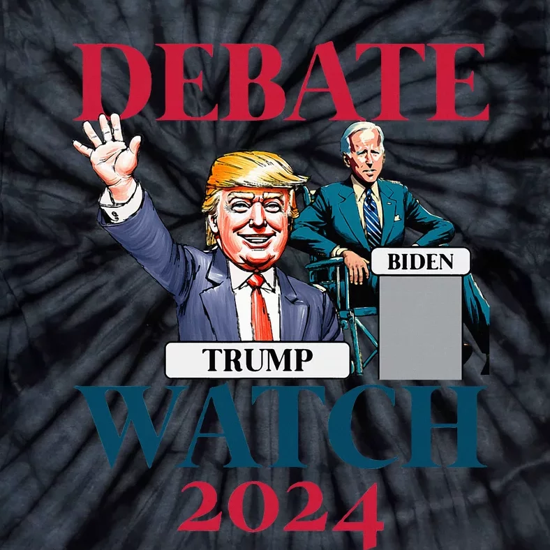 Debate Watch Party 2024 Trump Biden President Tie-Dye T-Shirt