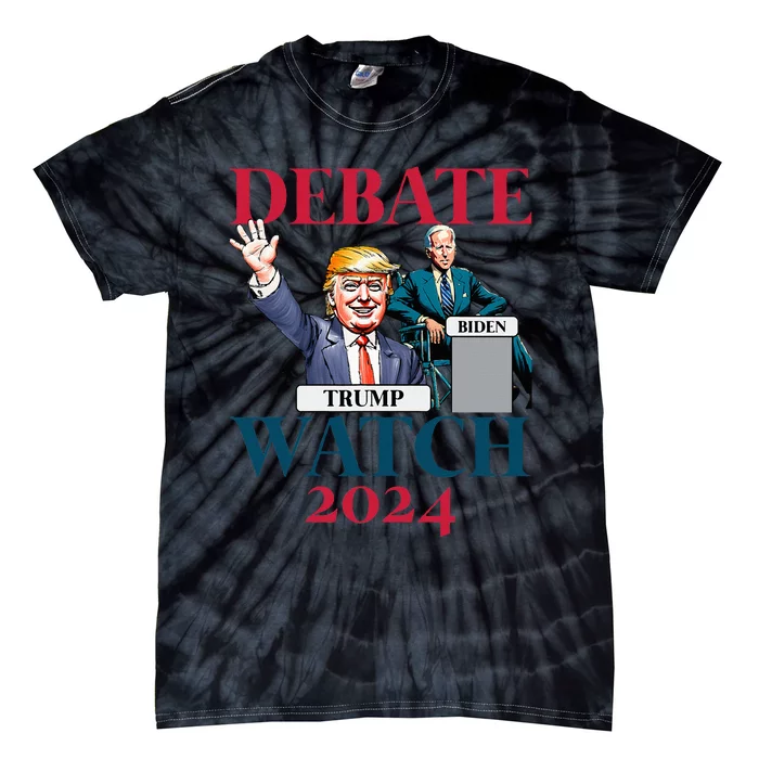 Debate Watch Party 2024 Trump Biden President Tie-Dye T-Shirt