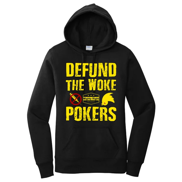 Defund Woke Pokers Women's Pullover Hoodie