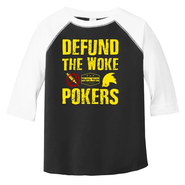 Defund Woke Pokers Toddler Fine Jersey T-Shirt