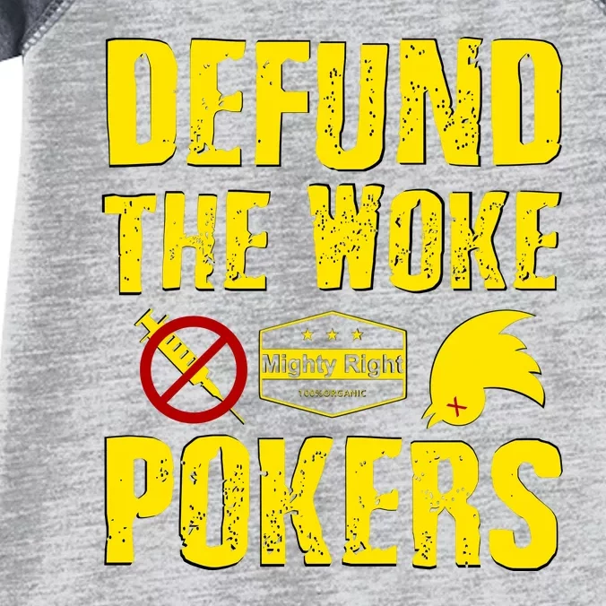 Defund Woke Pokers Infant Baby Jersey Bodysuit