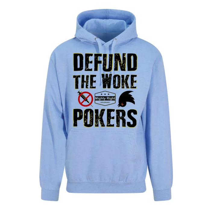 Defund Woke Pokers Unisex Surf Hoodie