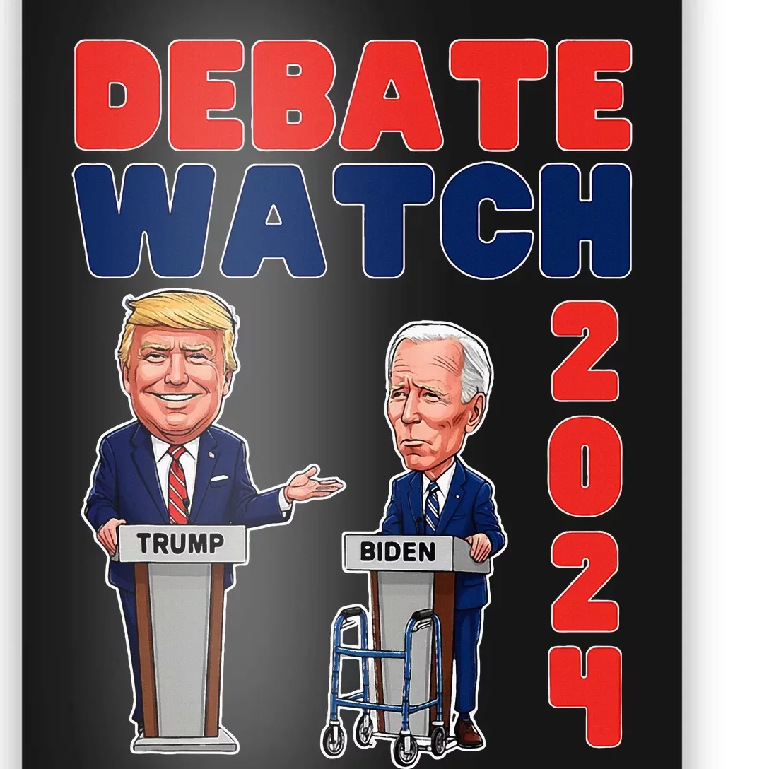 Debate Watch Party 2024 Trump Biden President Election Poster