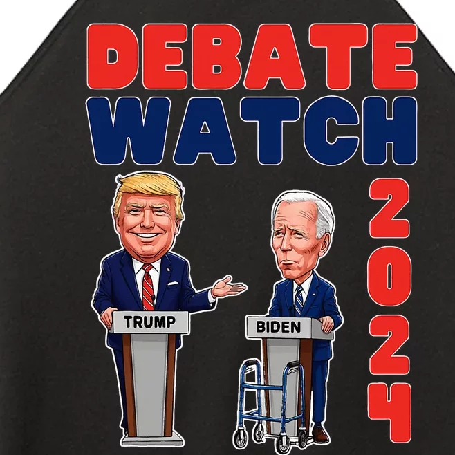 Debate Watch Party 2024 Trump Biden President Election Women’s Perfect Tri Rocker Tank