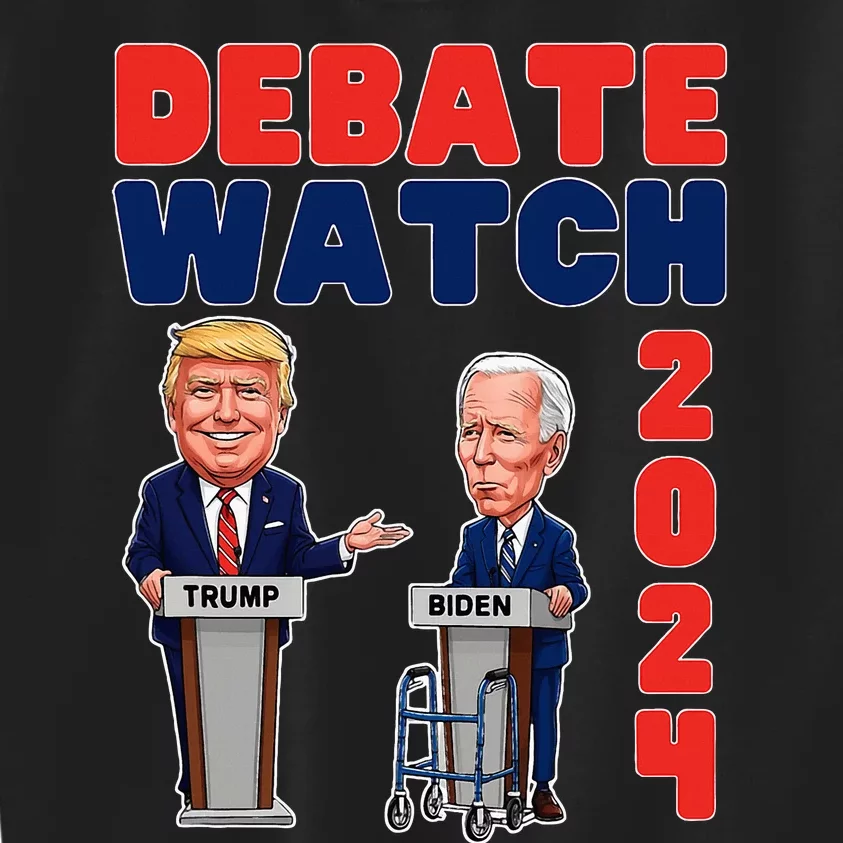 Debate Watch Party 2024 Trump Biden President Election Kids Sweatshirt