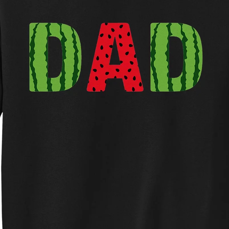 Dad Watermelon Pattern Birthday Summer Fruit Sweatshirt