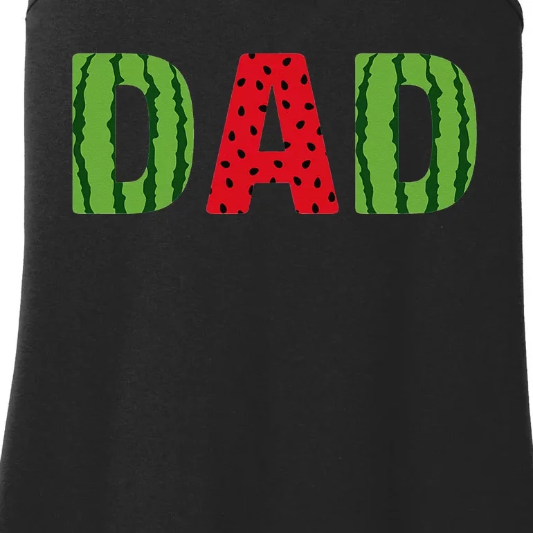 Dad Watermelon Pattern Birthday Summer Fruit Ladies Essential Tank