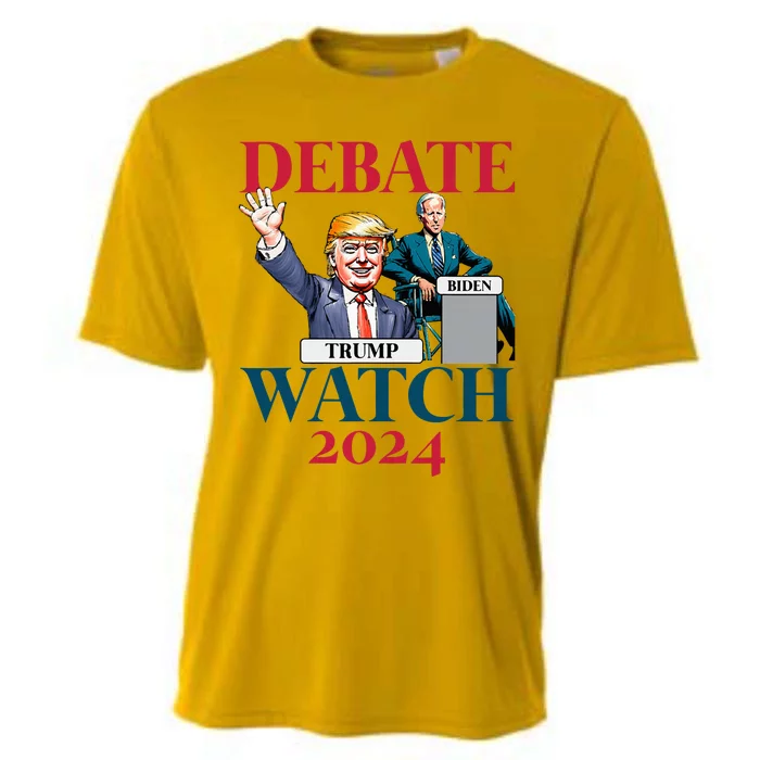 Debate Watch Party 2024 Trump Biden President Cooling Performance Crew T-Shirt