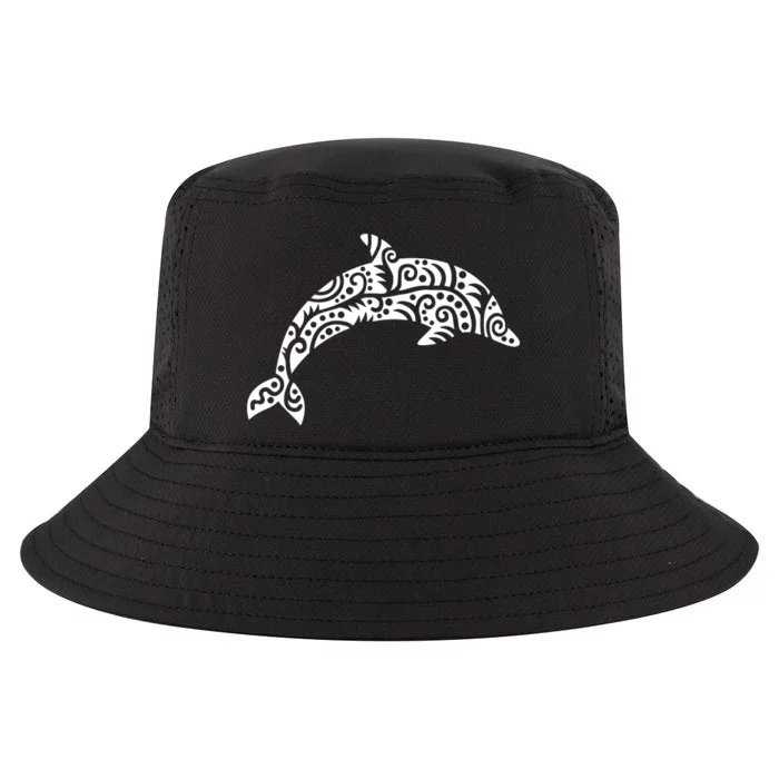 Dolphin With Pattern Cool Comfort Performance Bucket Hat