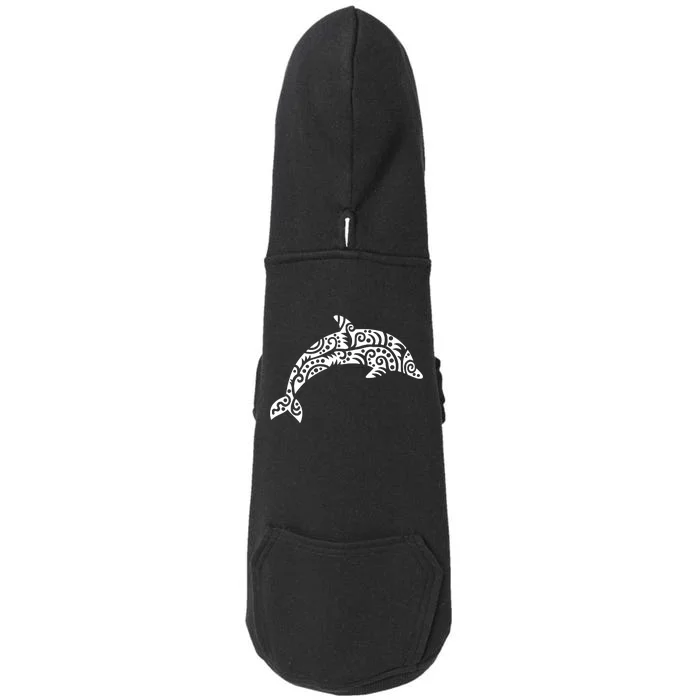 Dolphin With Pattern Doggie 3-End Fleece Hoodie