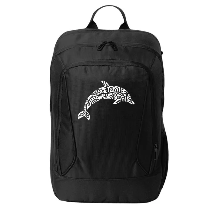 Dolphin With Pattern City Backpack