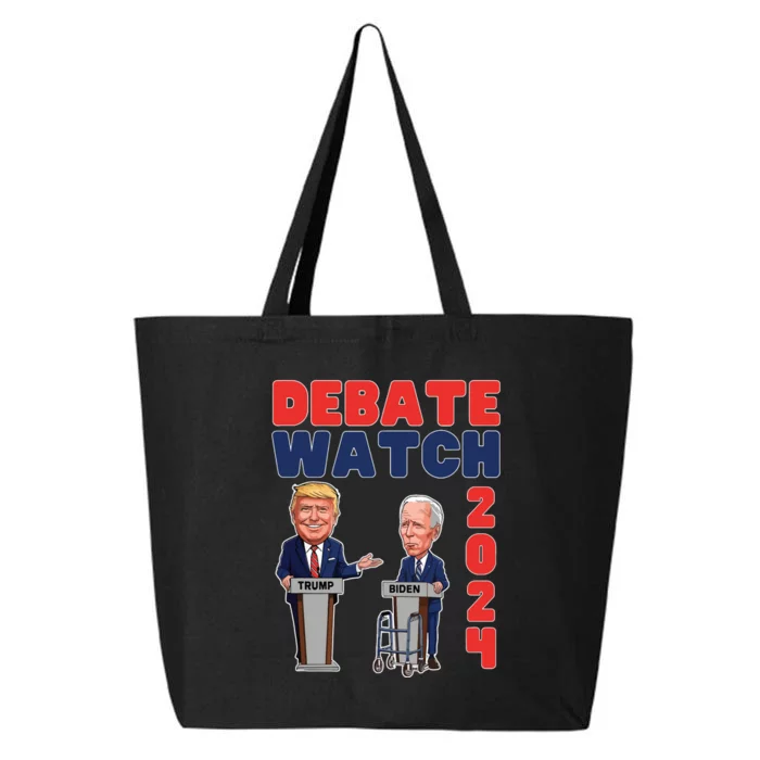 Debate Watch Party 2024 Trump Biden President Election 25L Jumbo Tote