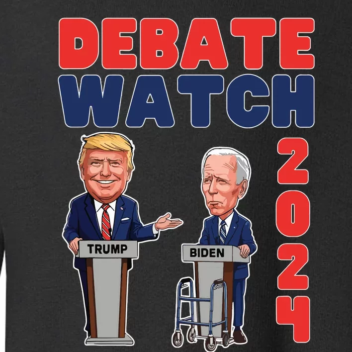 Debate Watch Party 2024 Trump Biden President Election Toddler Sweatshirt