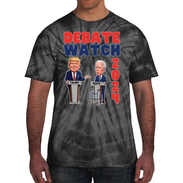 Debate Watch Party 2024 Trump Biden President Election Tie-Dye T-Shirt