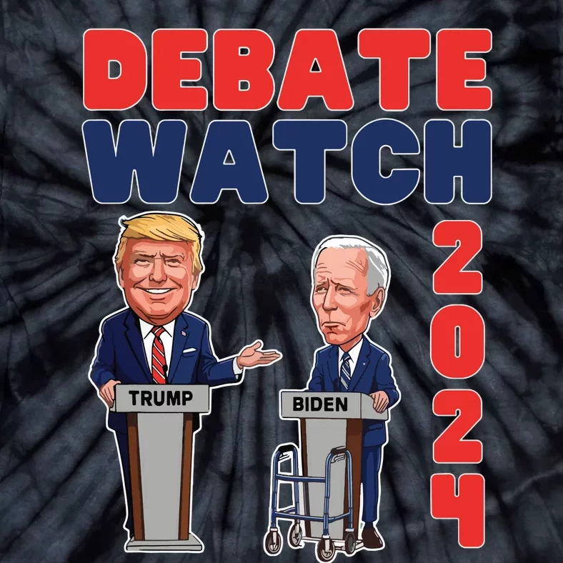 Debate Watch Party 2024 Trump Biden President Election Tie-Dye T-Shirt