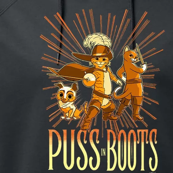 Dream Works Puss In Boots The Last Wish Cat Performance Fleece Hoodie