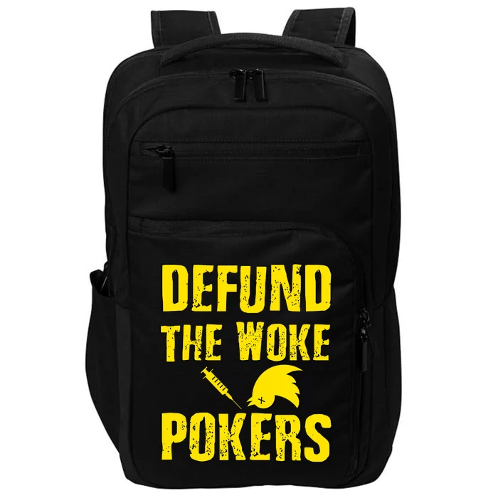 Defund Woke Pokers Impact Tech Backpack