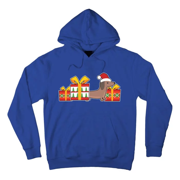 Dachshund With Presents Cute Dachshund Christmas Cute Gift Tall Hoodie