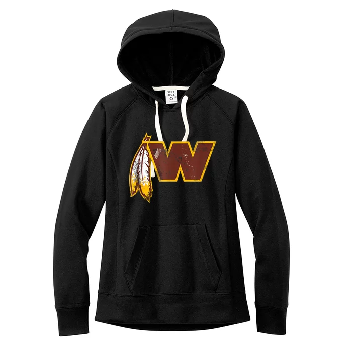 Dan W Quinn Funny W Design Women's Fleece Hoodie