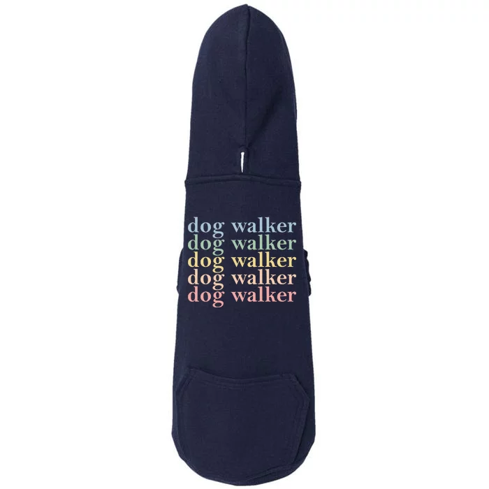 Dog Walker Retro Doggie 3-End Fleece Hoodie